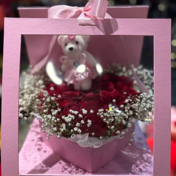 Canlı Gül Kutu Aranjman